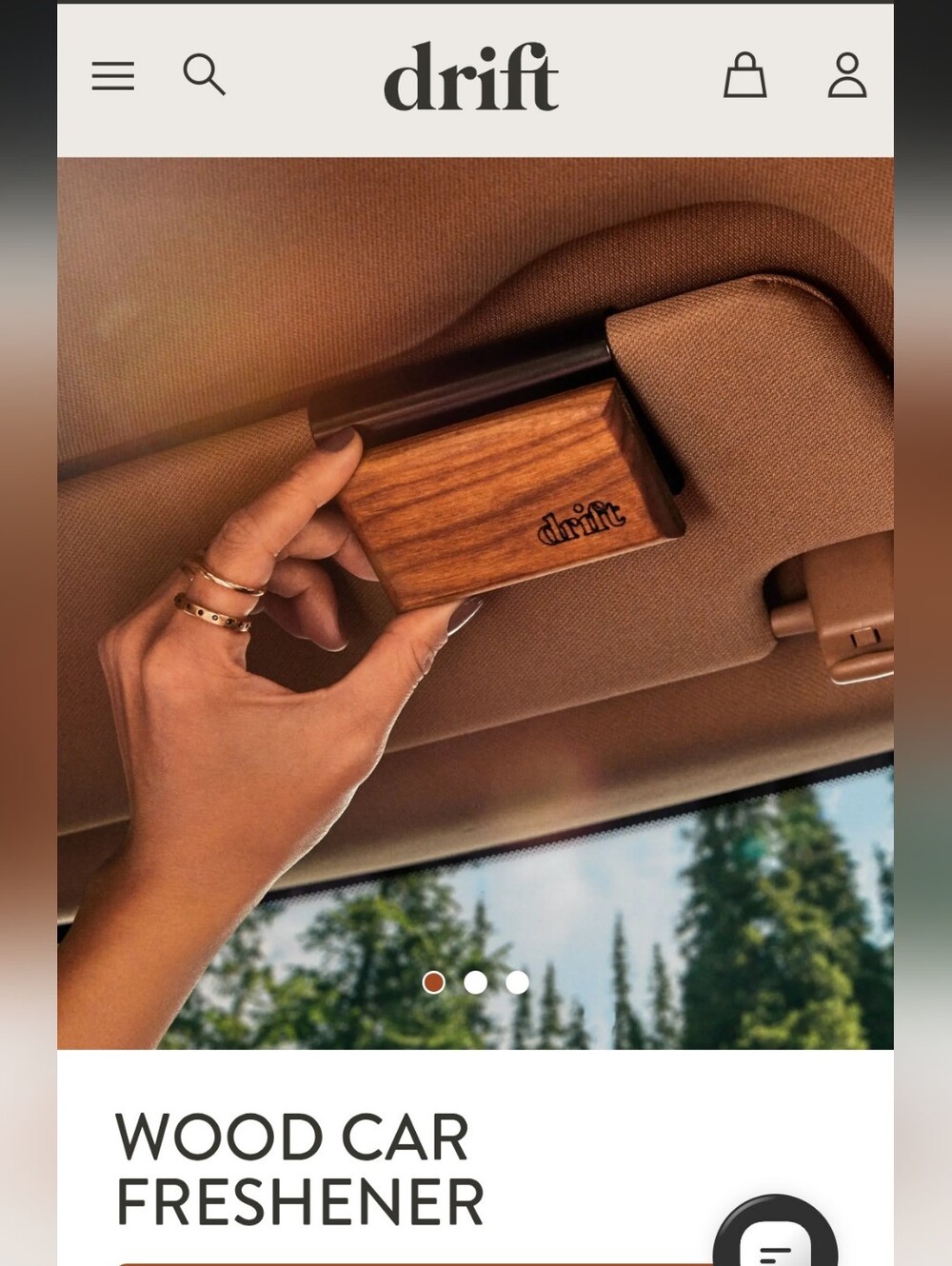 Drift Wood Car Freshener THE GREAT WAVE